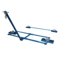 ISO container skates with twist lock system for moving shipping containers and heavy industrial loads